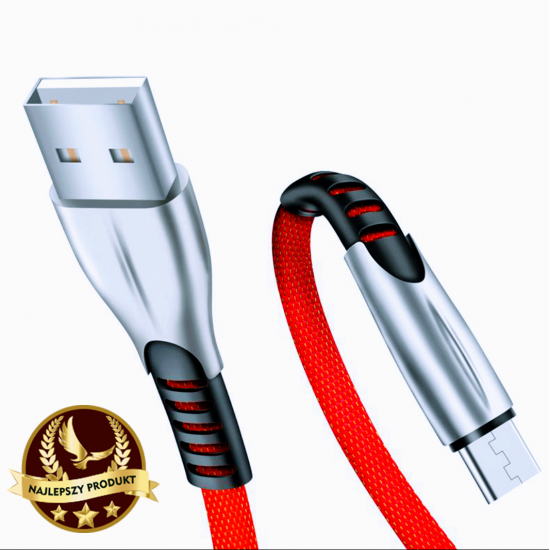 Podświetlany kabel magnetyczny LED 3w1, USB micro, iPhone, USB typ C